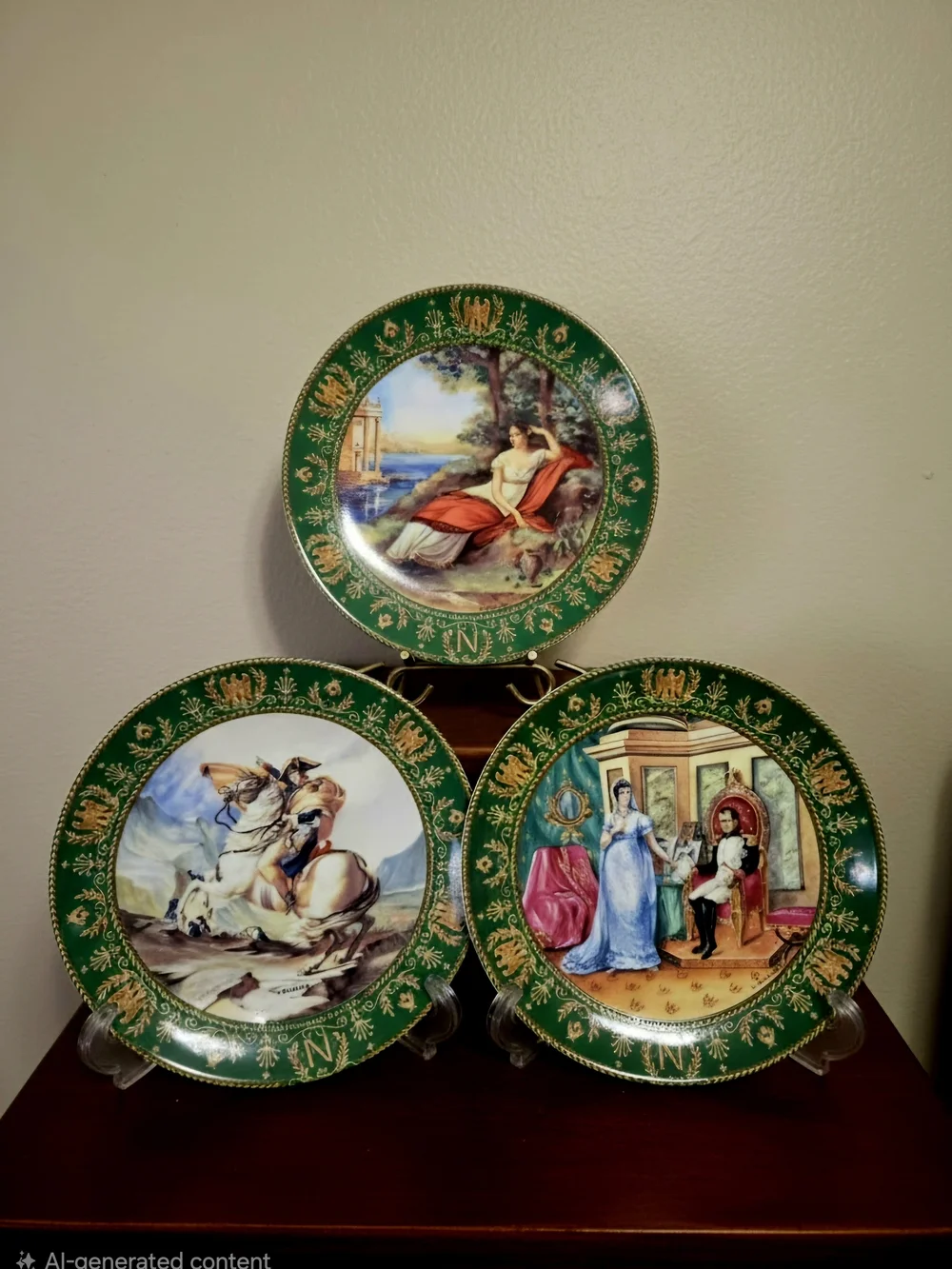 vintage limited-edition D'Arceau Limoges Porcelain Collector Plates Set Of 3